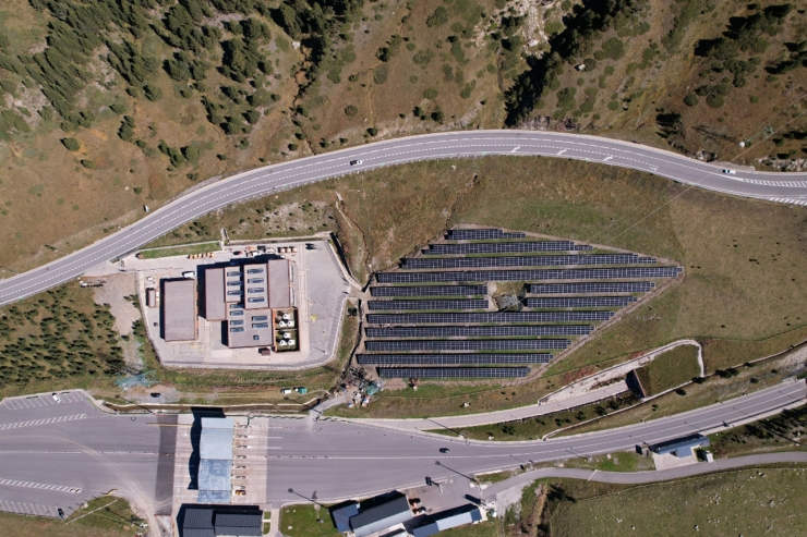 El parc solar de Grau Roig.